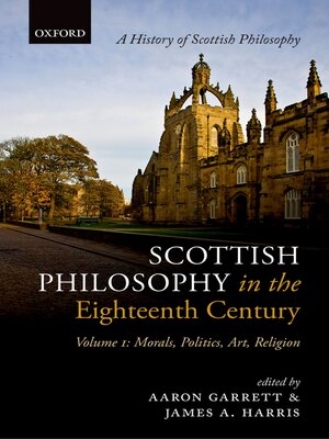 cover image of Scottish Philosophy in the Eighteenth Century, Volume I
